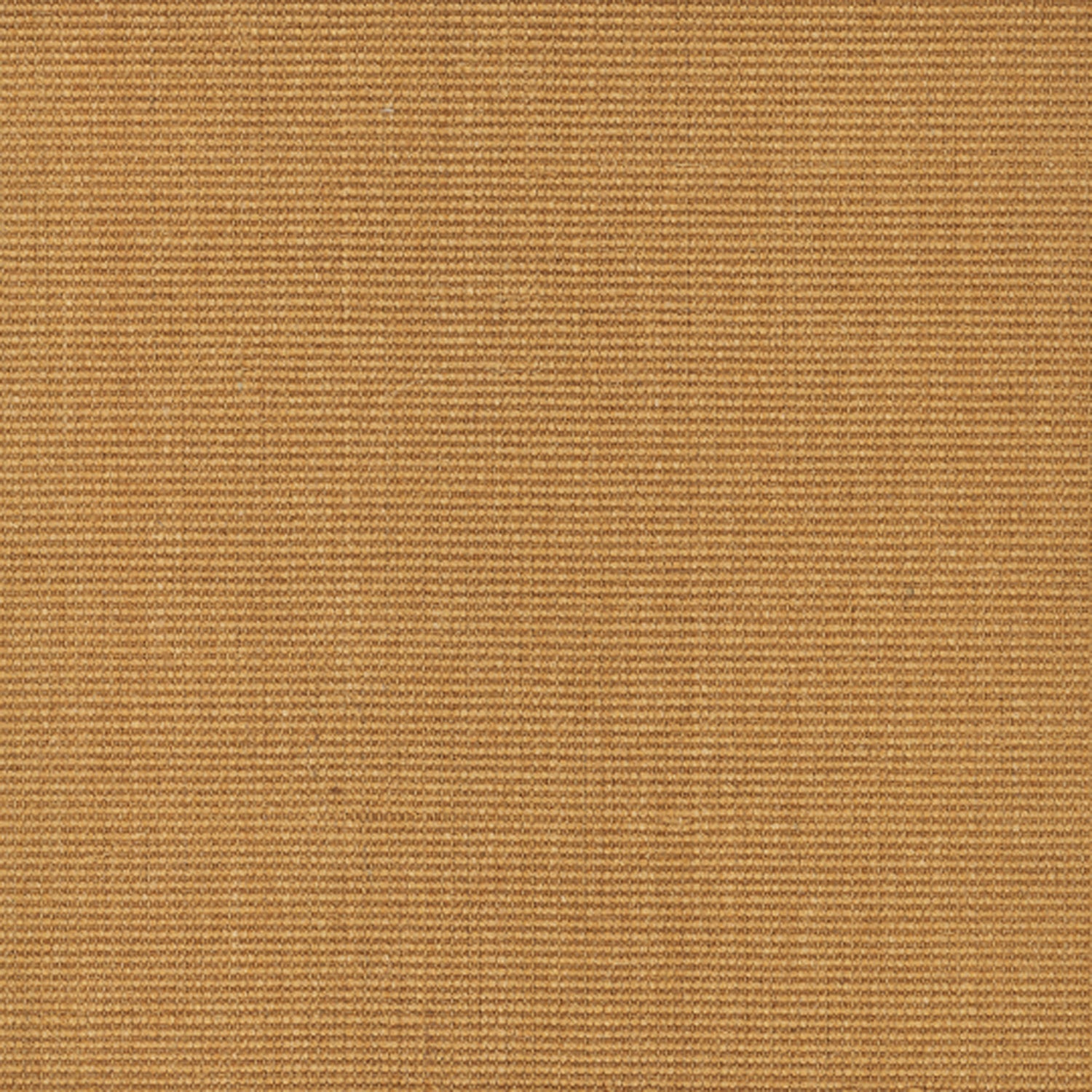Sisal broadloom carpet swatch in a ribbed weave in "Select" gold.