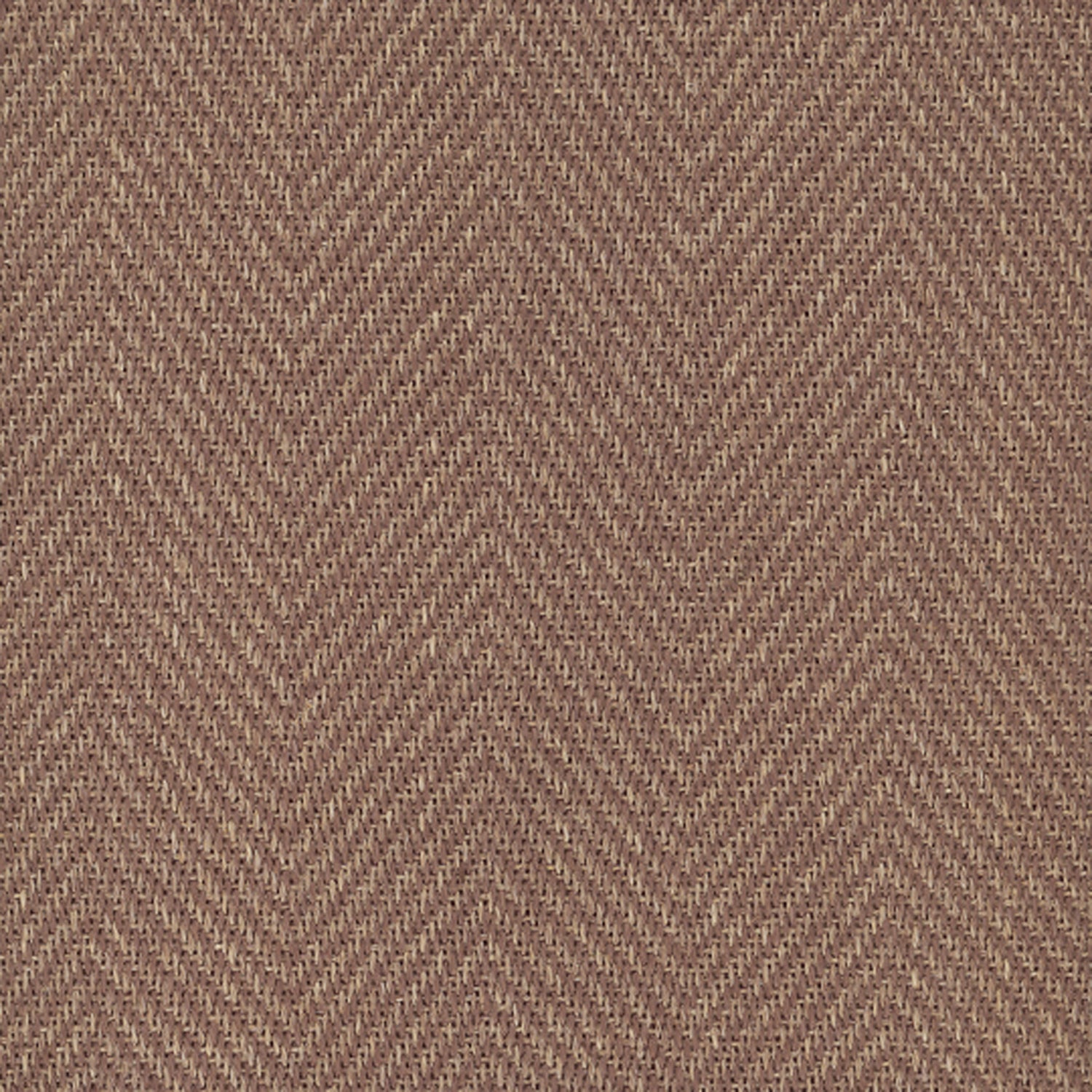 Sisal broadloom carpet swatch in a herringbone weave in brown and sable.