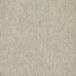 Wool broadloom carpet swatch in a flat grid weave in cream and charcoal.