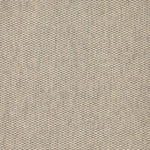 Wool broadloom carpet swatch in a flat grid weave in beige and dark brown.