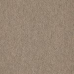 Wool broadloom carpet swatch in a flat grid weave in light and dark brown.