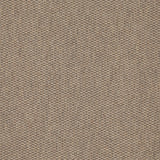 Wool broadloom carpet swatch in a flat grid weave in light and dark brown.