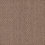 Sisal broadloom carpet swatch in a chunky grid weave in dark mauve and brown.