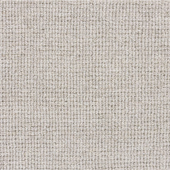 Wool-blend broadloom carpet swatch in a looped weave in cream.