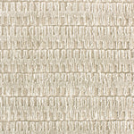 Wool-blend broadloom carpet swatch in a dimensional stripe print in beige.