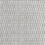 Wool-blend broadloom carpet swatch in a dimensional stripe print in gray.