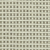 Wool broadloom carpet swatch in a flat grid weave in cream and taupe.