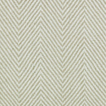 Wool broadloom carpet swatch in a herringbone weave in beige and white.