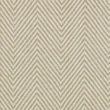 Wool broadloom carpet swatch in a herringbone weave in gold and white.