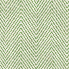 Wool broadloom carpet swatch in a herringbone weave in green and white.