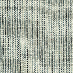 Wool broadloom carpet swatch in a mottled stripe weave in shades of white, blue and navy.