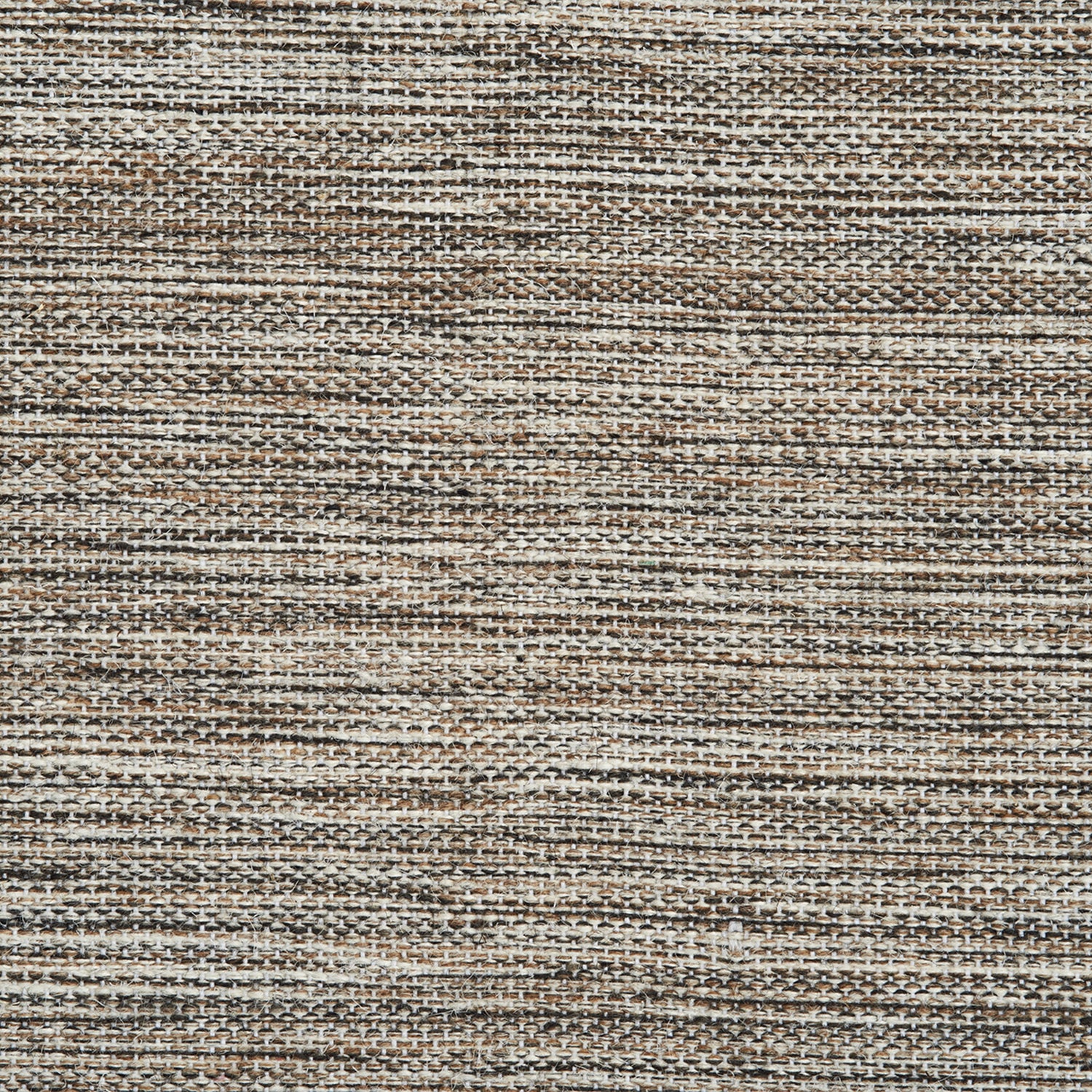 Wool-blend broadloom carpet swatch in a chunky mottled cream, tan and brown weave.