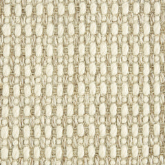 Wool-sisal broadloom carpet swatch in a chunky grid weave in cream.