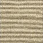 Sisal broadloom carpet swatch in a flat grid weave in cream.
