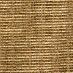 Sisal broadloom carpet swatch in a flat grid weave in tan.