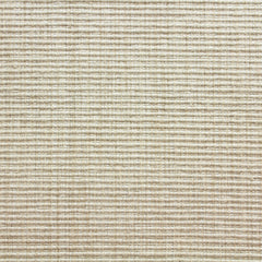 Wool-blend broadloom carpet swatch in a ribbed weave in cream.