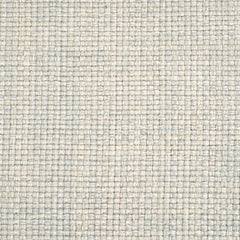 Wool-blend broadloom carpet swatch in a chunky grid weave in cream and gray-blue.