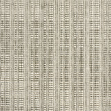 Outdoor broadloom carpet swatch in a flat grid weave in shades of silver.