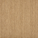 Outdoor broadloom carpet swatch in a flat grid weave in shades of gold.