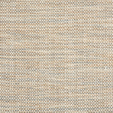 Outdoor broadloom carpet swatch in a chunky grid weave in mottled cream, brown and gray.