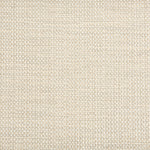 Outdoor broadloom carpet swatch in a chunky grid weave in mottled white and cream.
