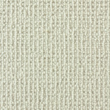 Wool broadloom carpet swatch in a chunky loop weave in white.