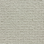 Wool broadloom carpet swatch in a chunky loop weave in dove gray.