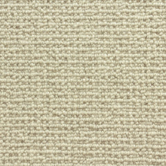 Wool broadloom carpet swatch in a chunky loop weave in greige.