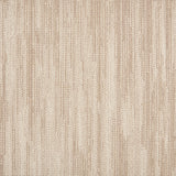 Wool-blend broadloom carpet swatch in a broken stripe pattern in cream and tan.