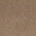 Wool broadloom carpet swatch in a high-pile weave in a solid mocha colorway.