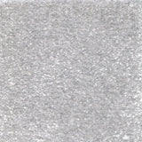 Synthetic blend broadloom carpet swatch in a cut pile texture in silver.