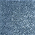 Synthetic blend broadloom carpet swatch in a cut pile texture in blue.
