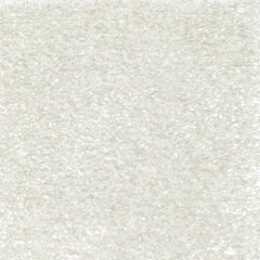 Synthetic blend broadloom carpet swatch in a cut pile texture in white.