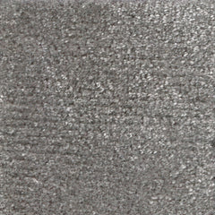 Synthetic blend broadloom carpet swatch in a cut pile texture in gray.