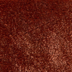 Synthetic blend broadloom carpet swatch in a cut pile texture in burgundy.