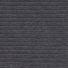 Wool broadloom carpet swatch in a chunky ribbed weave in charcoal.