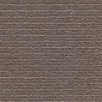 Wool broadloom carpet swatch in a chunky ribbed weave in sable.
