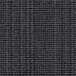 Wool broadloom carpet swatch in a chunky striped weave in dark purple and charcoal.