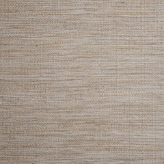 Outdoor broadloom carpet swatch in a flat weave in mottled tan.