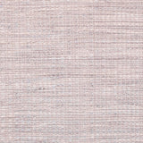 Wool-blend broadloom carpet swatch in a chunky flat weave in mottled light pink and silver.