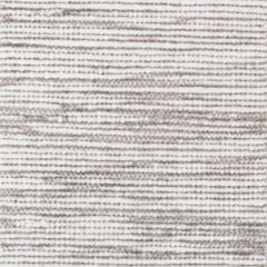 Wool-blend broadloom carpet swatch in a chunky weave in mottled white and greige.