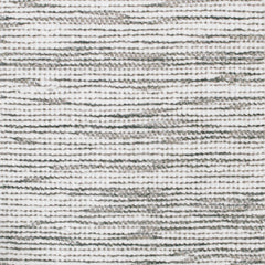 Wool-blend broadloom carpet swatch in a chunky weave in mottled white and charcoal.