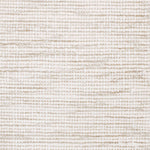 Wool-blend broadloom carpet swatch in a chunky weave in mottled white and cream.