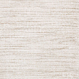 Wool-blend broadloom carpet swatch in a chunky weave in mottled white and cream.