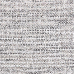 Wool broadloom carpet swatch in a chunky grid weave in mottled white, greige and gray.