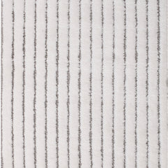 Wool-blend broadloom carpet swatch in a dimensional ribbed weave in white and gray.