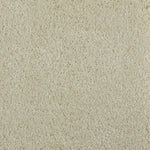 Synthetic broadloom carpet swatch in a cut pile texture in cream.