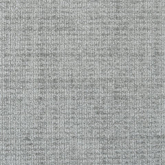 Synthetic blend broadloom carpet swatch in a textured gray weave.